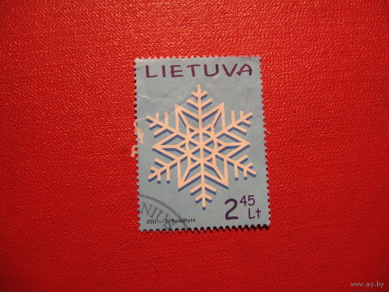 Марка Рождество 2011 год Литва