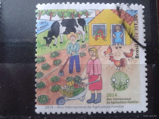 Бразилия 2014 Семейная ферма Михель-1,5 евро гаш