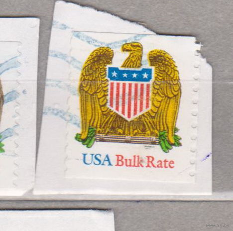 Флаг герб США  лот 1066 вырезки цена за 1 марку