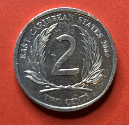 Восточные Карибы, 2 цента 2004г.