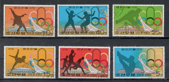 Корея /КНДР/1976/ Спорт / Летние Олимпийские Игры / / 6 марок