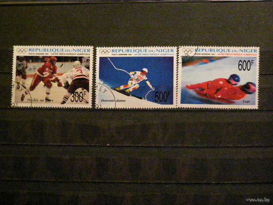 Спорт. Зимняя олимпиада.  Альбервиль  1992 г. Нигер 1991 г. 3 м. гаш.