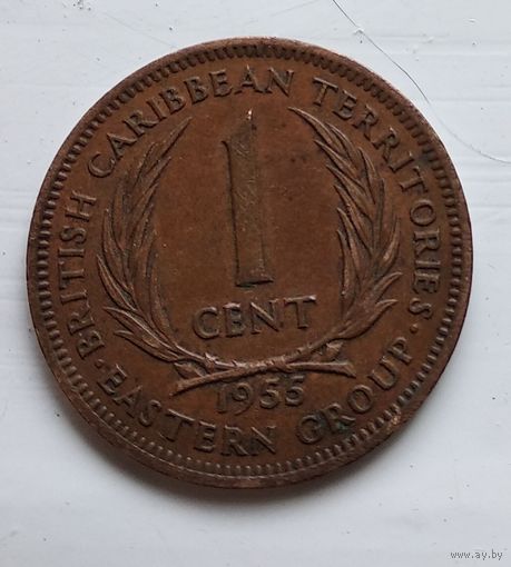 Восточные Карибы 1 цент, 1955 4-8-3