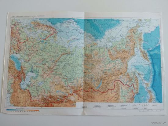 Карта СССР и политическая карта мира