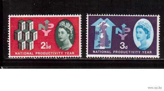 Великобритания-1962,(Мих.351-352) , **/* , Нац. продукт