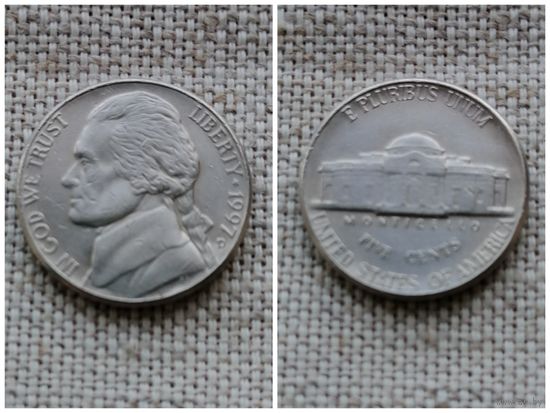 США 5 центов 1997 D/ Jefferson Nickel