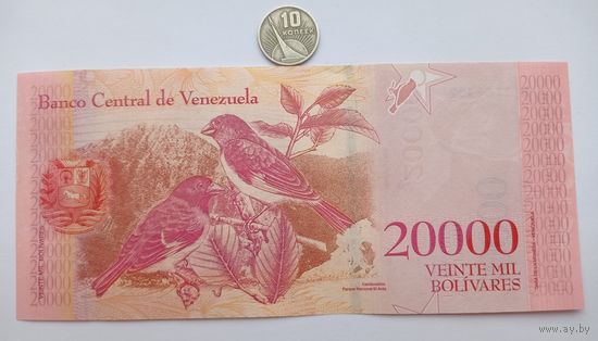 Werty71 Венесуэла 20000 боливаров 2017 UNC банкнота