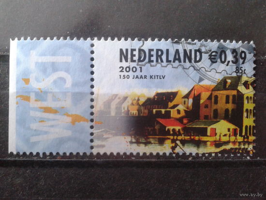 Нидерланды 2001 Фил. выставка в Амстердаме, марка из блока 2 валюты