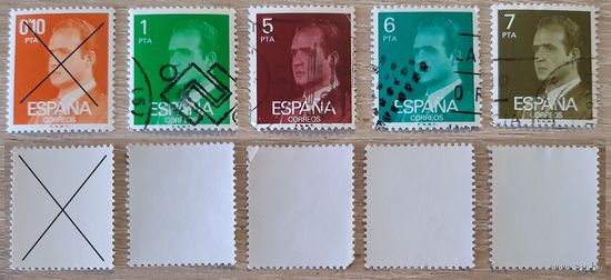 Испания  1976 - 1984 Король Хуан Карлос I. Цена за 1 шт.