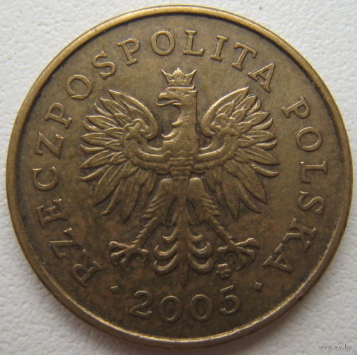 Польша 2 гроша 2005 г.