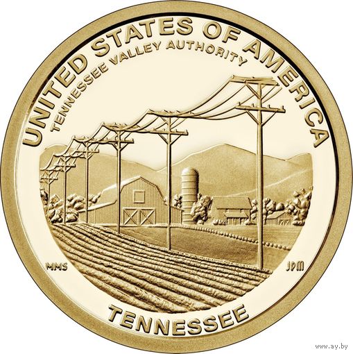 США 1 доллар 2022 Администрация долины Теннесси - серия Американские Инновации  Двор P UNC