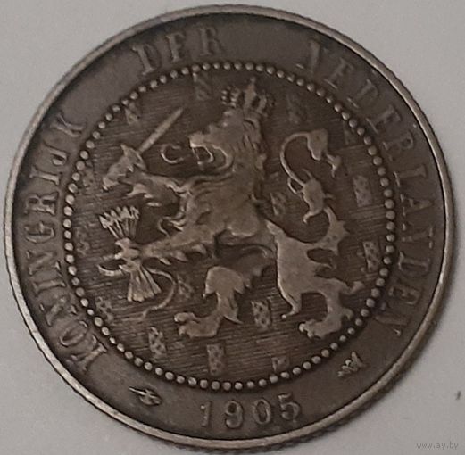 Нидерланды 2и1/2 цента, 1905 (4-0-4)