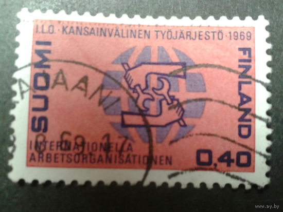 Финляндия 1969 эмблема ILO