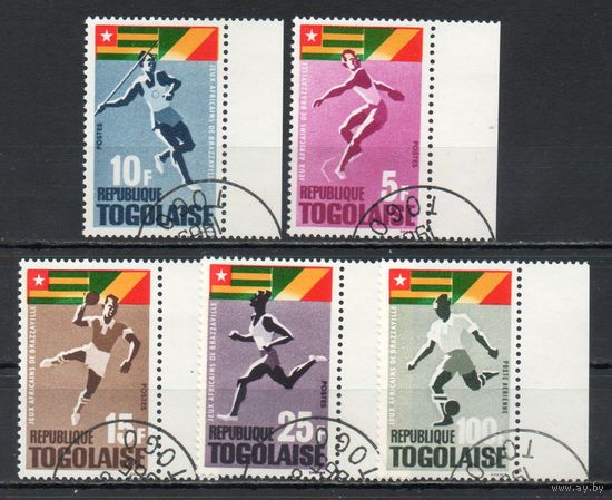 Спорт  Того 1965 год серия из 5 марок