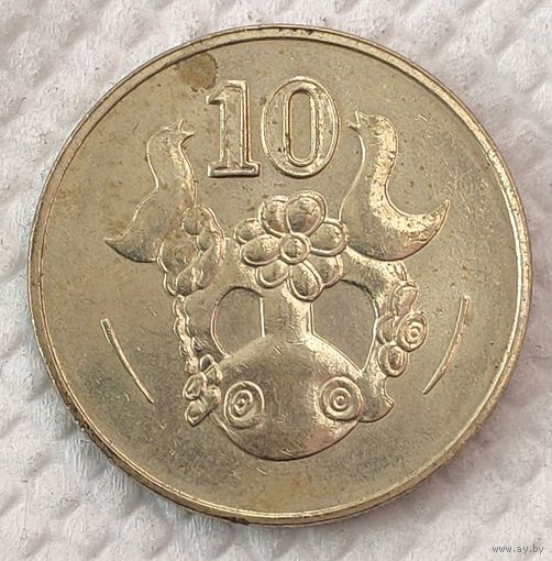 Кипр 10 центов, 2004