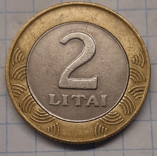 Литва 2 лита 2001г. km112 тип А