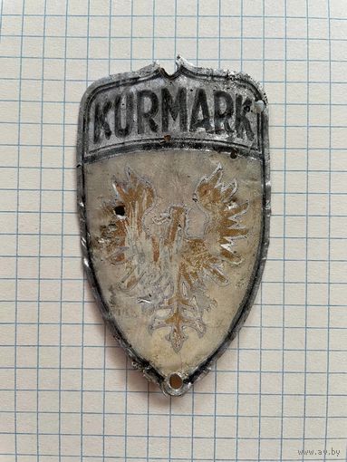 Шильда к немецкому велосипеду: KURMARK  1935год.