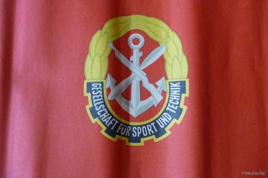 Флажок/ флаг бумажный "Общество спорта и техники" (ГДР)