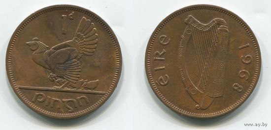 Ирландия. 1 пенни (1968, XF)