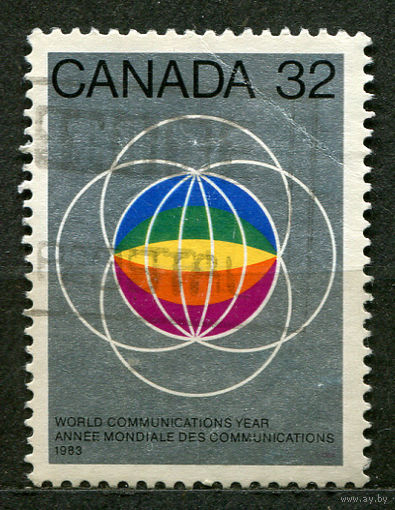 Всемирный год связи. Канада. 1983. Полная серия 1 марка