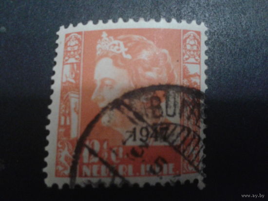Нидерландская Индия 1947 Колония королева Вильгельмина, надпечатка