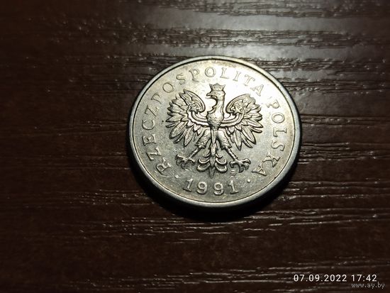 Польша 1 злотый 1991
