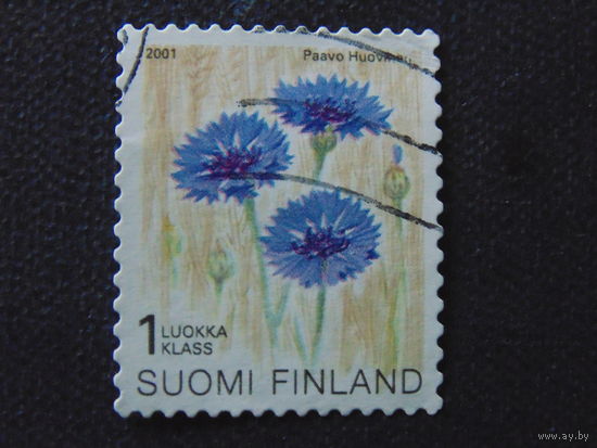 Финляндия 2001 г. Цветы.