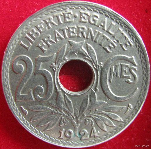 Франция 25 сантимов 1924