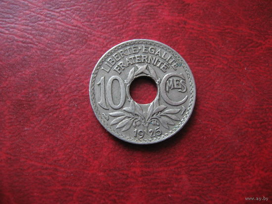 10 сантимов 1925 год Франция