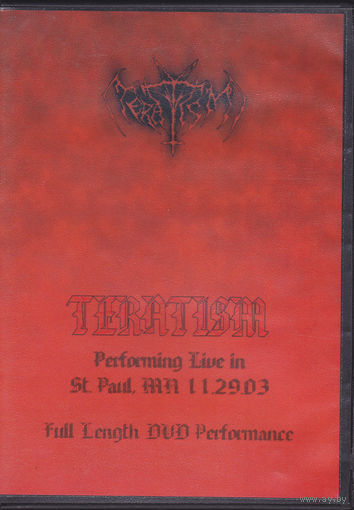 Teratism "Performing Live in St. Paul, MN 11.29.03" DVDr