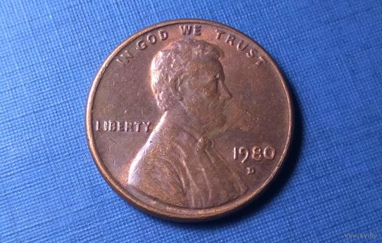 1 цент 1980 D. США.