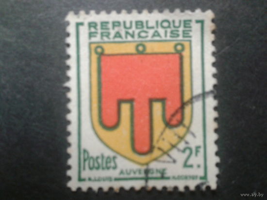 Франция 1949 герб Оверна
