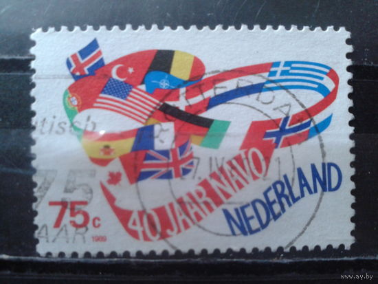 Нидерланды 1989 40 лет НАТО, флаги участников