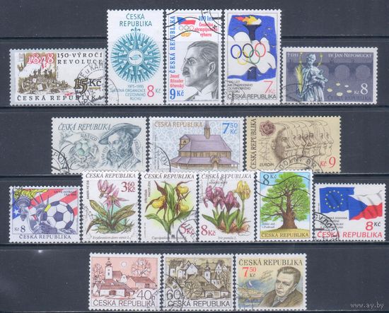[2804] Чехия. 17 гашеных марок.