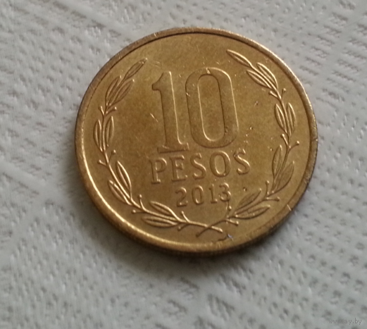 10 песо 2013 г. Чили