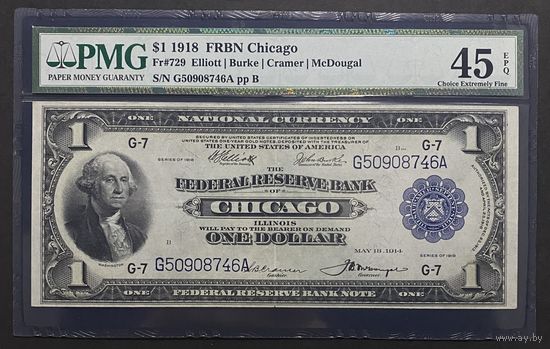 1 доллар США 1918 XF