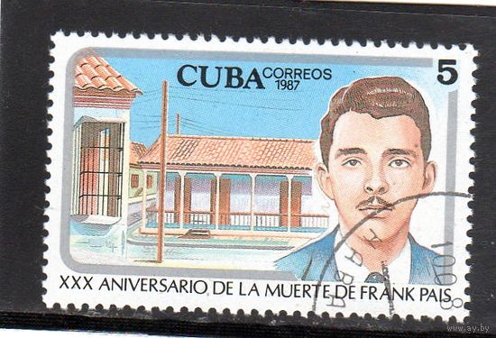 Куба.Ми-3115.Франк Паис (1934-1958) студенческий лидер, Рафаэль Maria Mendive.1987.
