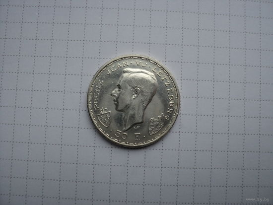 Люксембург 50 франков 1946 "600 лет со дня смерти Иоганна Люксембургского", серебро