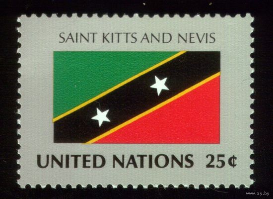 1 марка 1989 год ООН 593