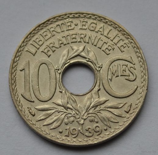 Франция, 10 сантимов 1939 г.