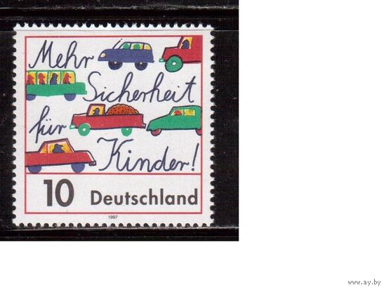 Германия(ФРГ)-1997,(Мих.1897), ** , Дети, Рисунок