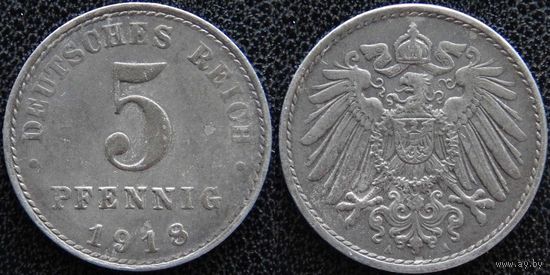 YS: Германия, 5 пфеннигов 1918A, KM# 19 (2)