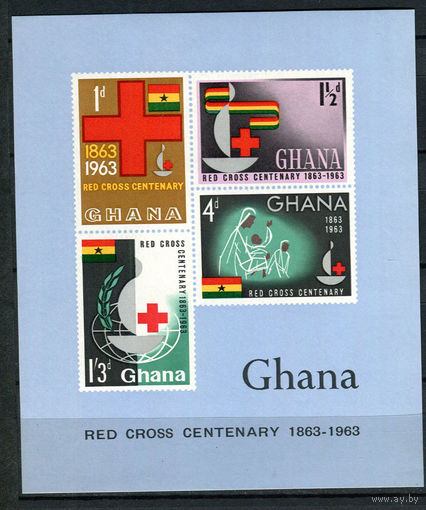 Гана - 1963 - Красный крест - [Mi. bl. 8] - 1 блок. MNH.