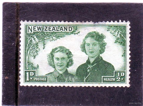Новая Зеландия. Ми-278. Королевские принцессы 1 + 1/2. 1944.