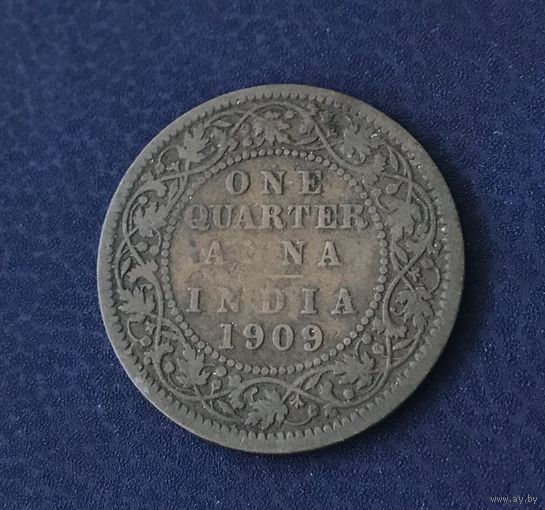 Индия 1/4 Анны 1909. Эдуард VII
