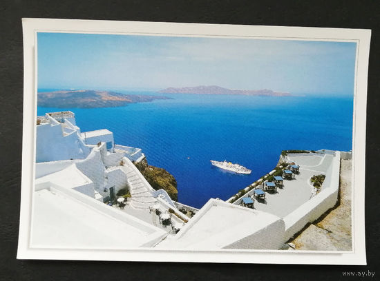 Греция. Виды городов. Чистая открытка #0056-V2P28
