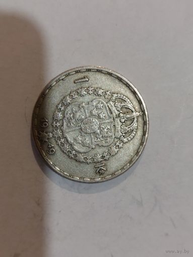 Монета 1 крона Швеция серебро