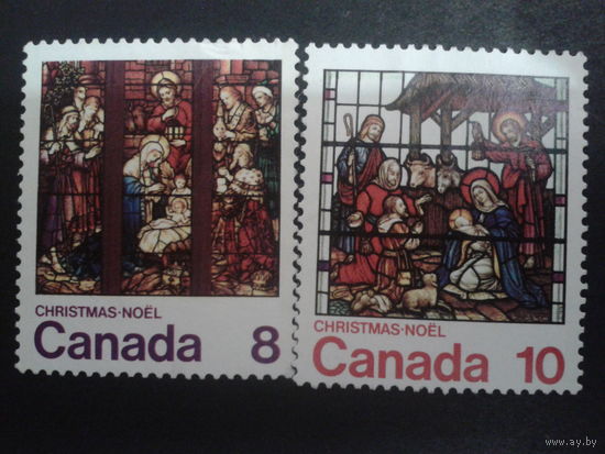 Канада 1976 Рождество, витражи