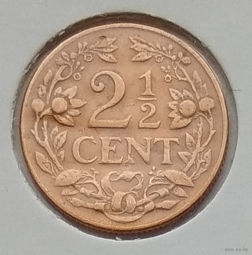 Кюрасао 2,5 цента 1944 г. В холдере