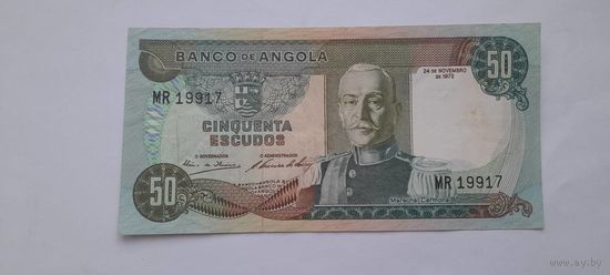 Ангола 50 эскудо 1972 года XF